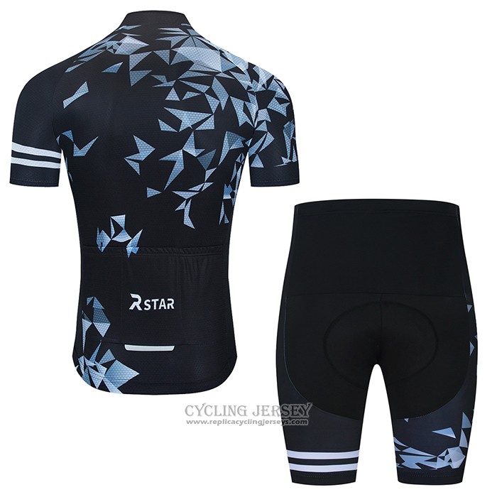 2021 Cycling Jersey R Star Black Short Sleeve And Bib Short